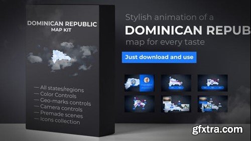 Videohive Dominicana Map - Dominican Republic Map Kit 39340385