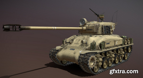 M51 Israel Super Sherman 3D Model