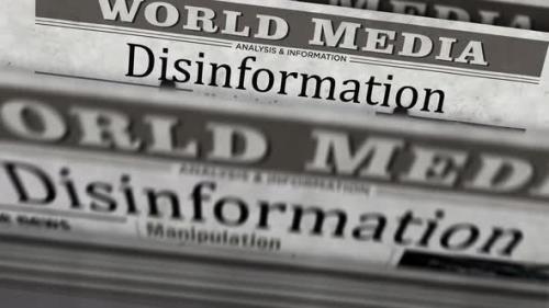 Videohive - Disinformation, manipulation and propaganda newspaper printing press - 39565498 - 39565498