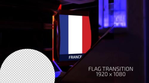 Videohive - France Flag Transition - 39565618 - 39565618