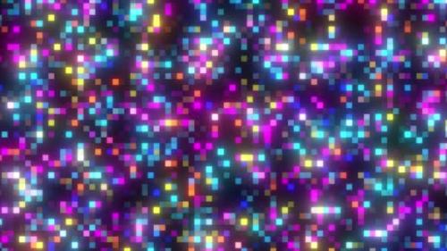 Videohive - Color square matrix, high tech background. digital technology background made of particles, Abstrac - 39567067 - 39567067