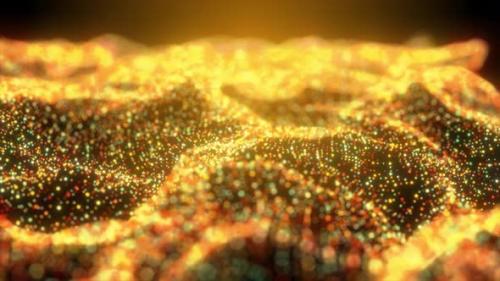 Videohive - animation with particle wave object, Abstract Particle Background, Abstract technology big data back - 39567069 - 39567069