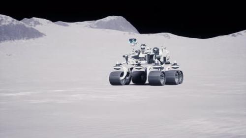 Videohive - Lunar Rover On The Moon - 39598019 - 39598019