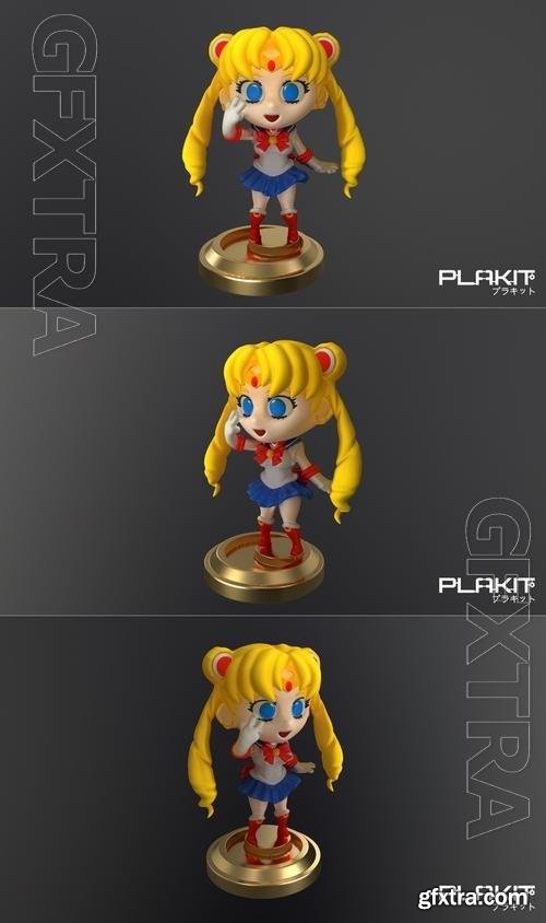 PlaKit Sailor Moon Usagi 3D Print