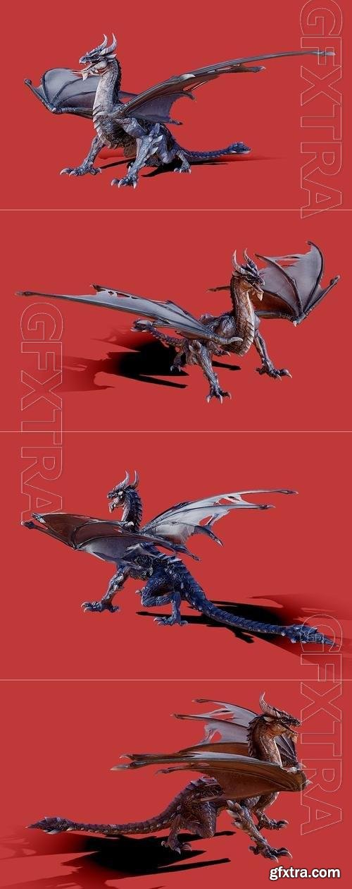 Boss Dragon Rigged 3D Print