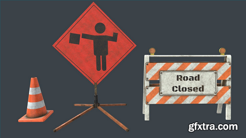 Construction Barricades 3D Model