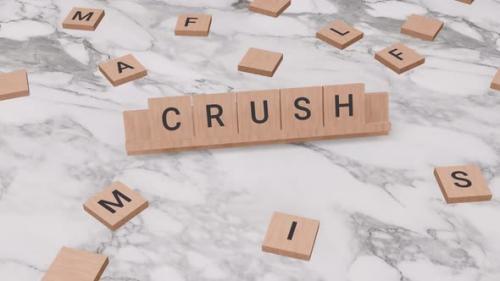 Videohive - Crush word on scrabble - 39602520 - 39602520