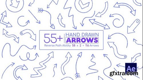 Videohive Hand Drawn Arrow Pack After Effects 39611069