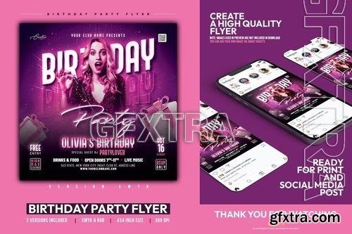 Birthday Party Flyer | DJ Party Flyer J4TFSWK