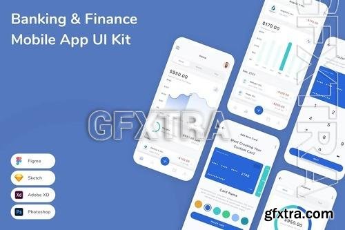 Banking & Finance Mobile App UI Kit 3F5UR63