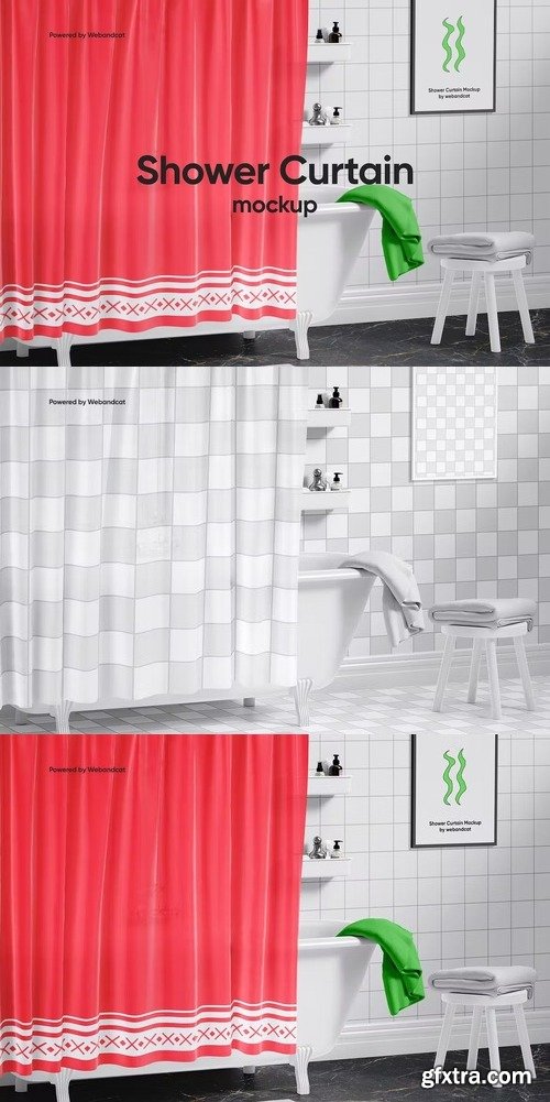 Shower Curtain Mockup