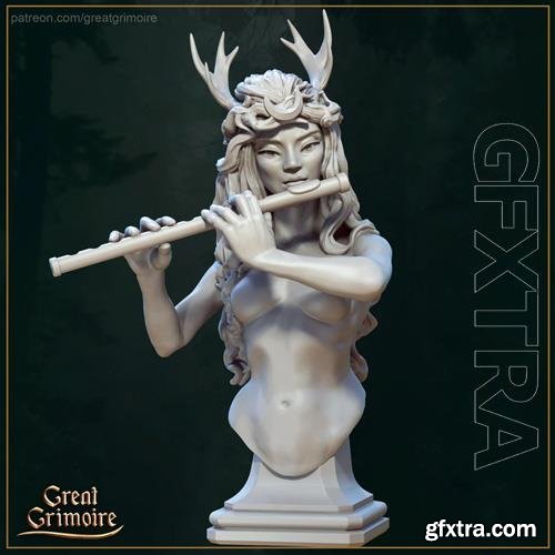 Orelaia The Сentaur Bard – Bust 3D Print