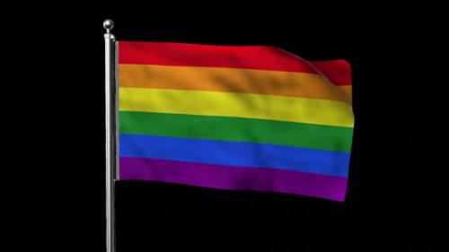 Videohive - Flag of LGBT With Alpha Channel - 39603146 - 39603146