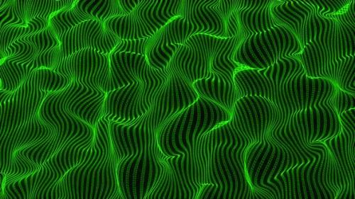 Videohive - Green particle tech line abstract background - 39603270 - 39603270