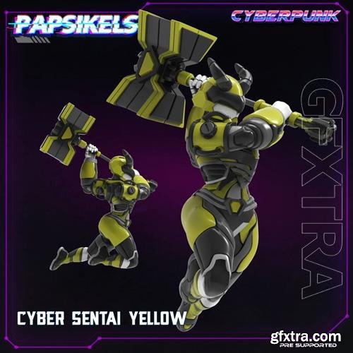 Cyber Sentai Yellow 3D Print