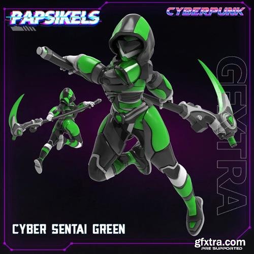 Cyber Sentai Green 3D Print