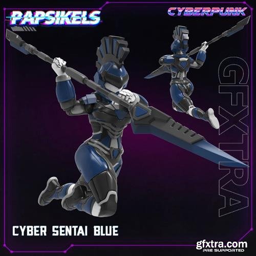 Cyber Sentai Blue 3D Print