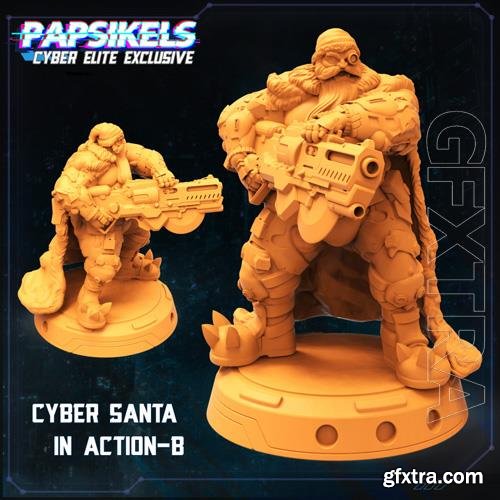 Cyber Santa Action – B 3D Print