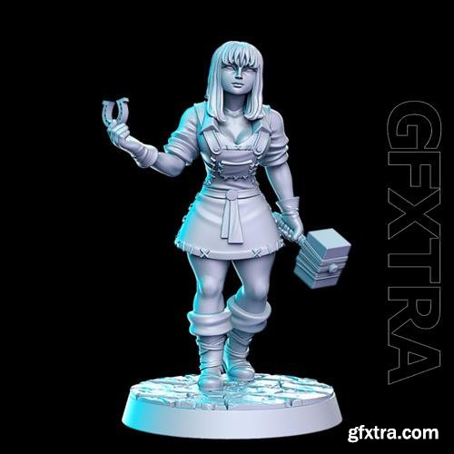 Branda (female blacksmith) 3D Print