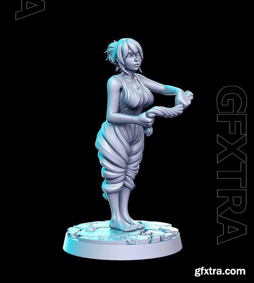 Beth (washing girl) 3D Print