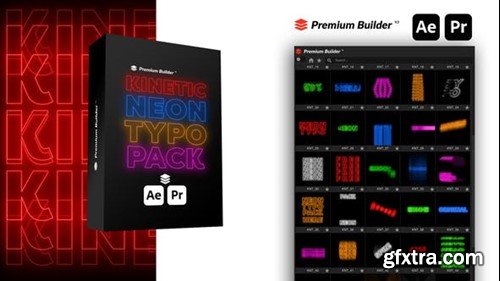 Videohive Kinetic Neon Typo Pack 39609087