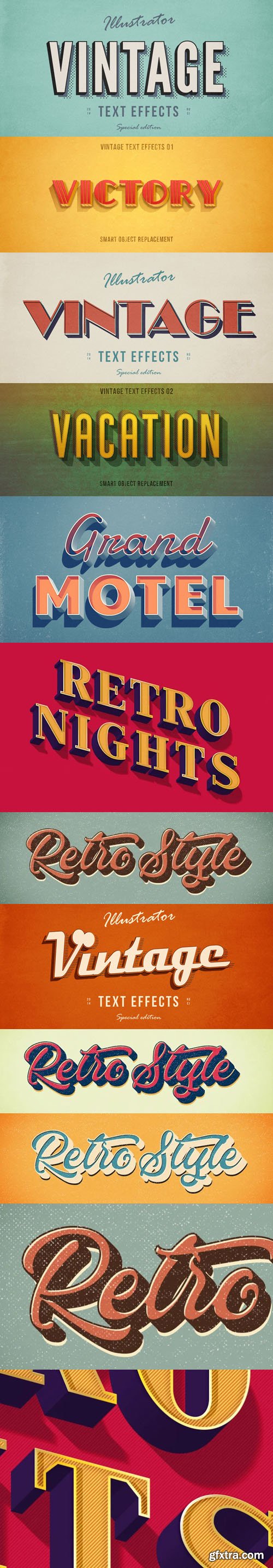 10 Best Vintage & Retro Text Effects for Photoshop