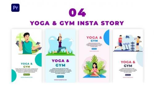 Videohive - Yoga and Gym Instagram Story Template - 39471735 - 39471735