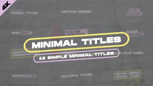 Videohive - Minimal Titles | Premiere Pro - 39474187 - 39474187