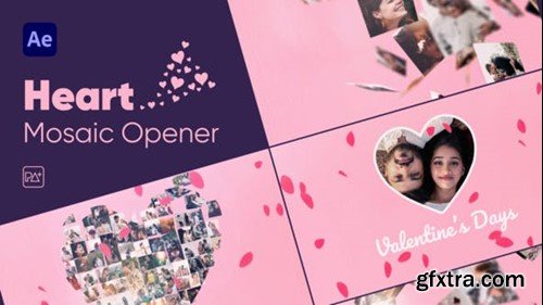 Videohive Heart Mosaic Opener For After Effects 39624007