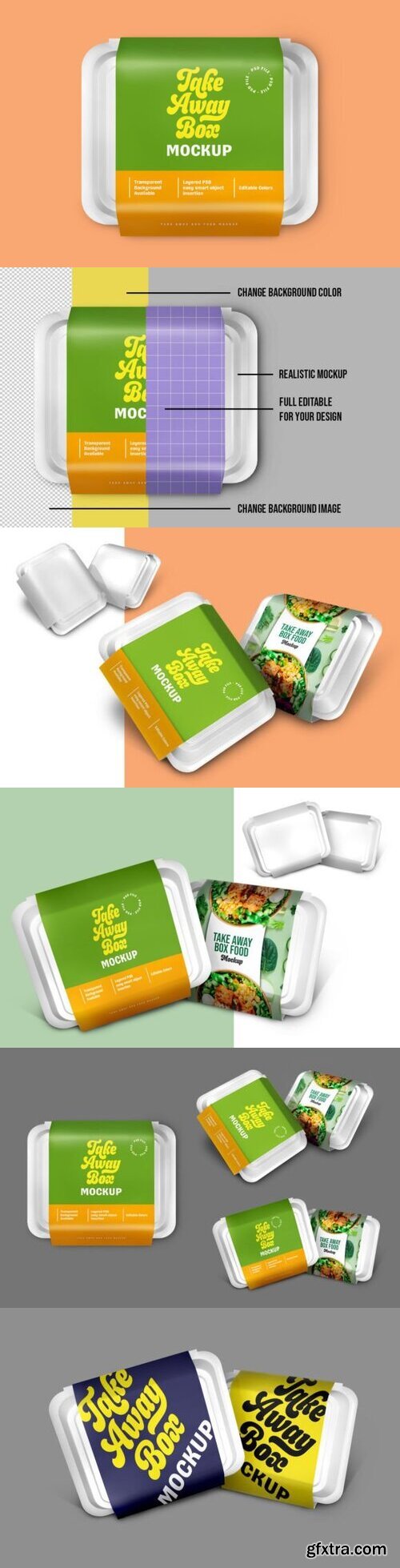 Take Away Food Mockup