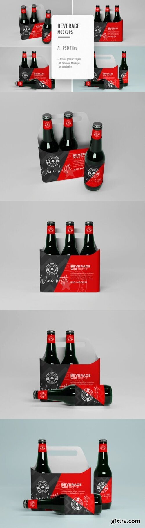 04 Beverage Win Bottle Mockup