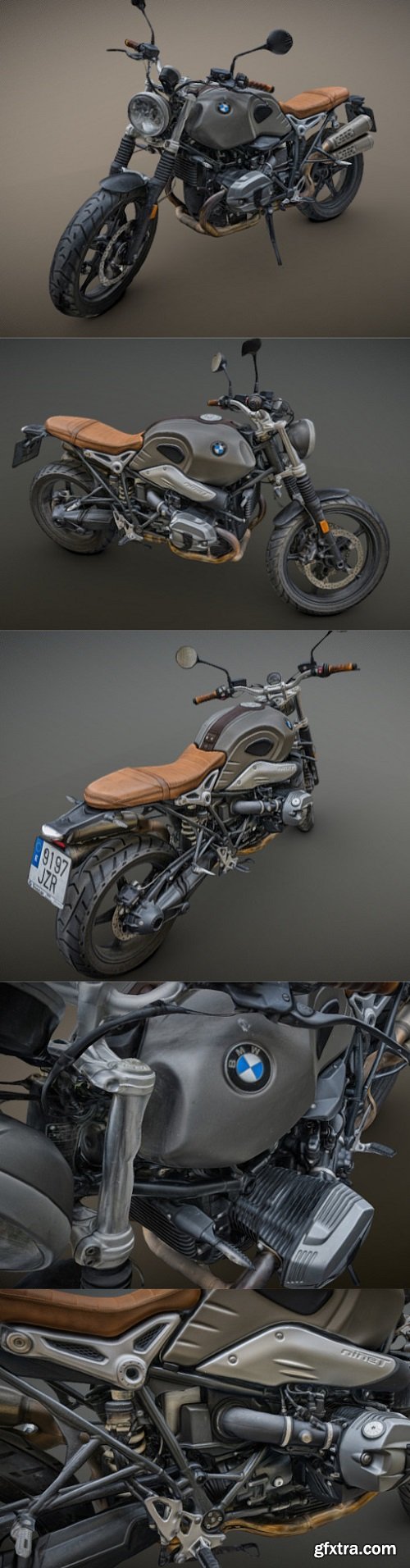 Motorbike raw photogrammetry scan 3D model