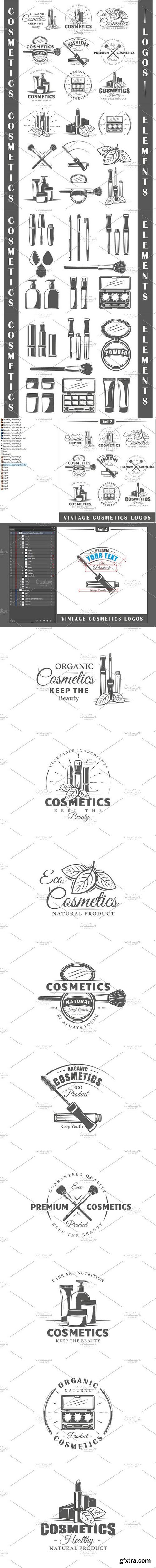 9 Cosmetics Logos Templates Vol 2