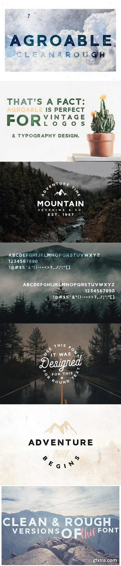 Agroable - Clean Rough Font