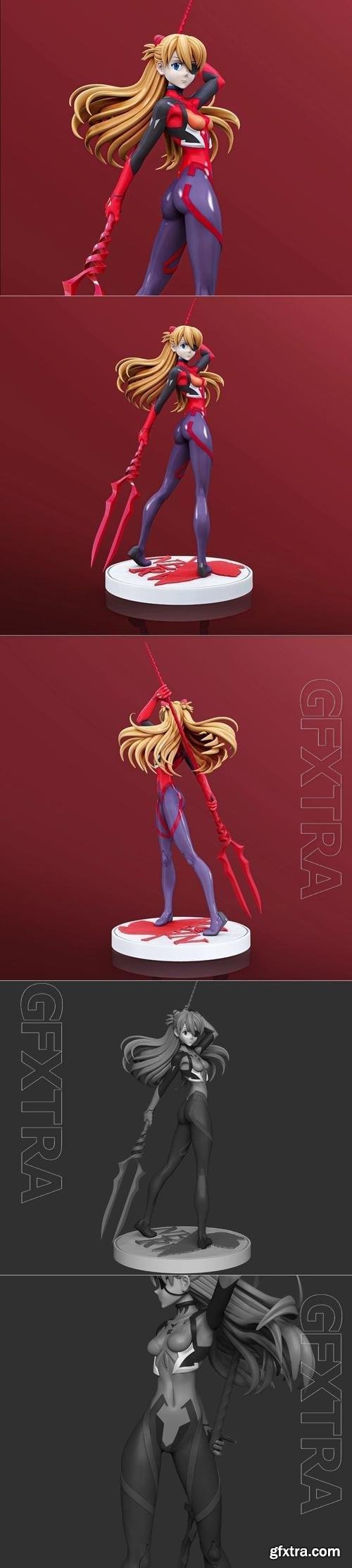 Asuka Langley - Evangelion 3D Print