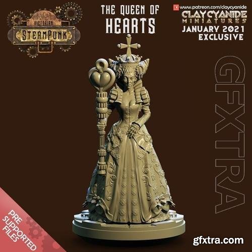 ClayCyanide - Victorian SteamPunk - Queen of Hearts 3D Print