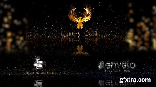 Videohive Gold Metal And Particles 28378701