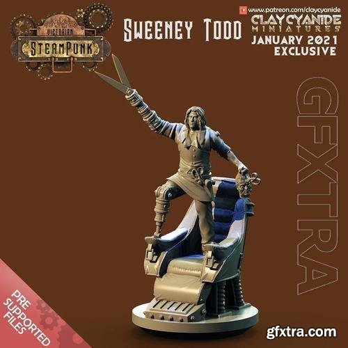 ClayCyanide - Victorian SteamPunk - Sweeney Todd 3D Print