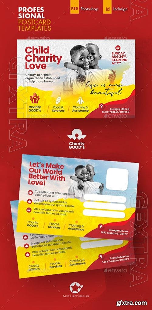 Charity Postcard Templates 39011391