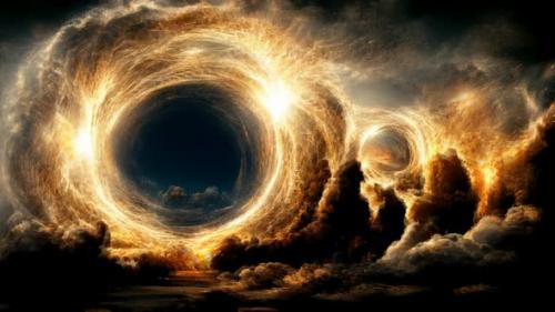 Videohive - Black Hole Beautiful Sky Abstract Background HD - 39612804 - 39612804