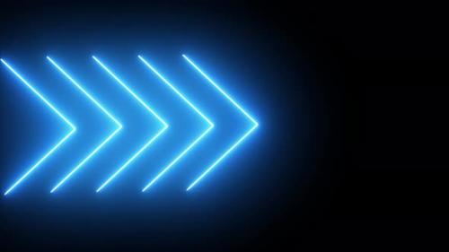 Videohive - neon light arrow direction on black background, Neon sign Arrows Animation on black background. neon - 39612848 - 39612848