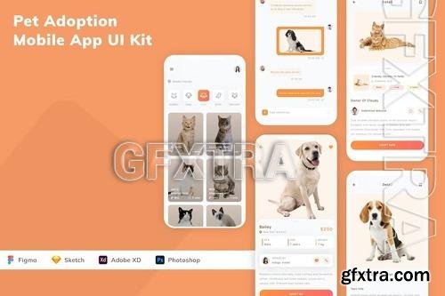 Pet Adoption Mobile App UI Kit TC8XMPK