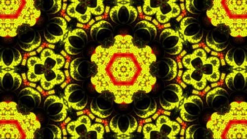 Videohive - Yellow-Black Motion Kaleidoscope - 39634588 - 39634588