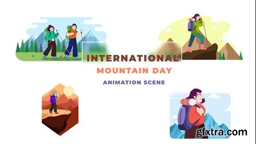 Videohive International Mountain Day Animation Scene After Effects Template 39651415