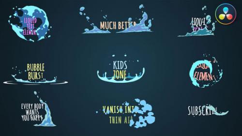 Videohive - Liquid Cartoon Titles [Davinci Resolve] - 39634167 - 39634167