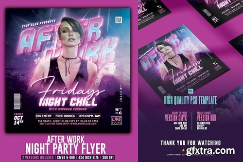 Night Party Flyer | After Work ESPYFRV