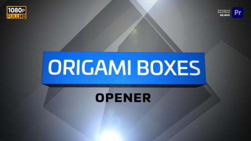 Videohive - Origami Boxes Opener | MOGRT for Premiere Pro - 39662648 - 39662648