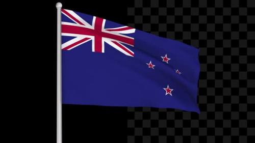 Videohive - New Zealand Flag Loop - 39638255 - 39638255