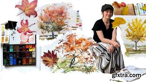 Autumn Watercolors : Paint Your Favorite Trees