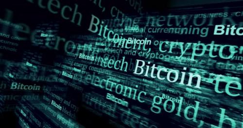 Videohive - Headline news titles media with Bitcoin cryptocurrency seamless looped - 39642987 - 39642987